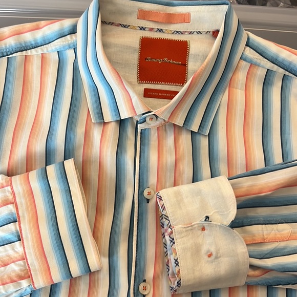 Tommy Bahama Other - Tommy Bahama Island Modern Fit XXL Flip Turn Cuff Casual & Cool Relax Shirt